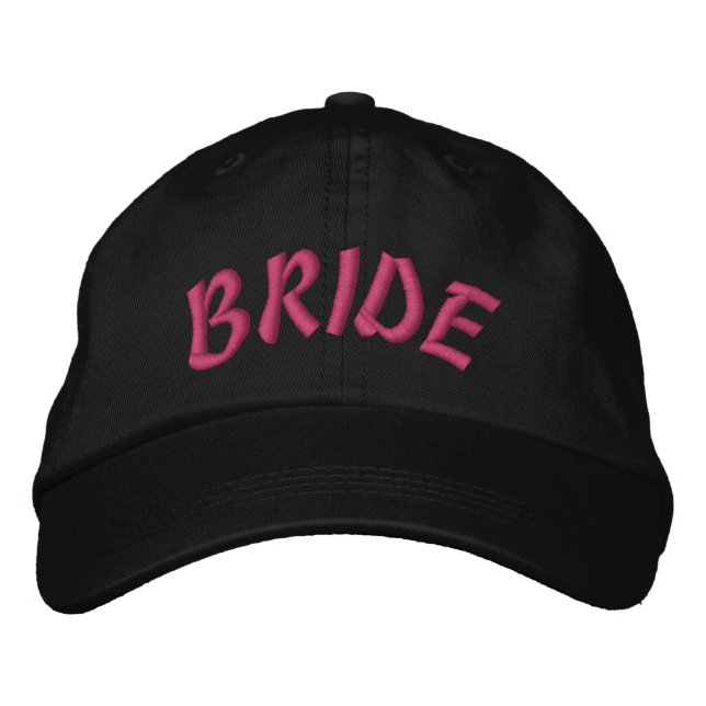 Custom Bride Personalized Embroidered Hat (Front)