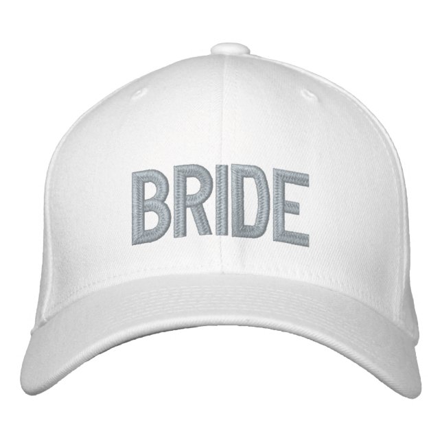 Custom Bride | Pink Bachelorette Embroidered Cap (Front)