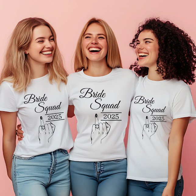 Custom Bride Squad Shirt -Funny Bachelorette Party (Creator Uploaded)