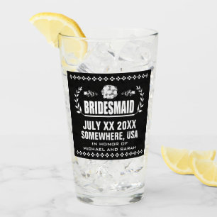 Custom Bridesmaid Glass