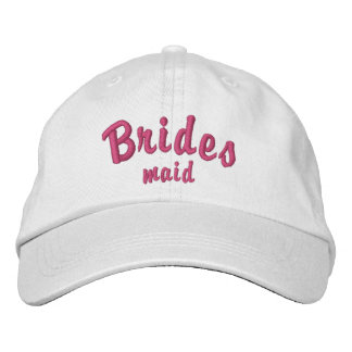 Custom Bridesmaid Hat - Distressed Embroidered Cap