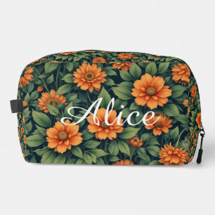 Custom Bridesmaid Makeup Bag with Embroidered Name