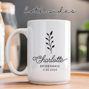 Custom Bridesmaid Mug, Bachelorette Party Keepsake Coffee Mug