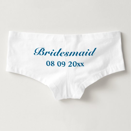 Custom Bridesmaid Panties in something blue