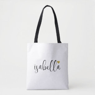 Custom Bridesmaid Script Name Tote Bag