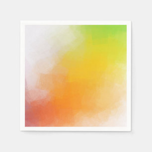 Custom Bright Colours Abstract Art Blank Template Napkin