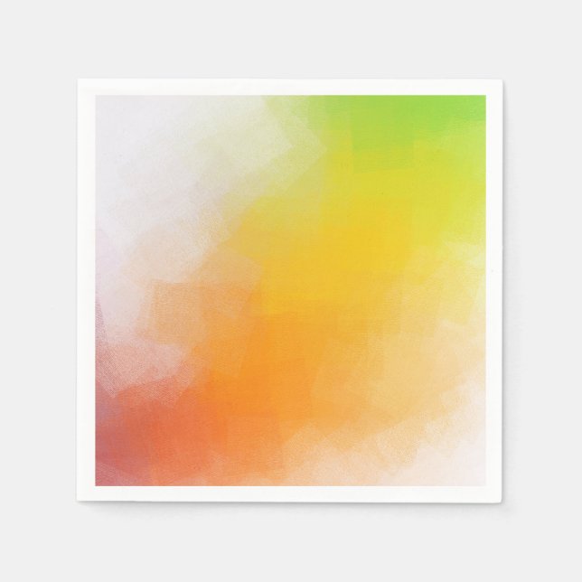 Custom Bright Colours Abstract Art Blank Template Napkin (Front)