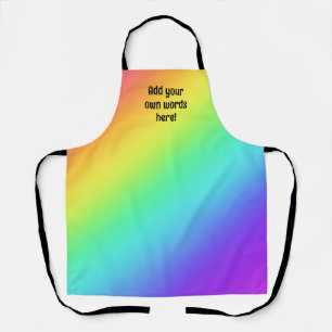 Custom Bright Rainbow Apron