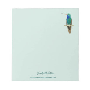 Custom Broad-billed Hummingbird Notepad