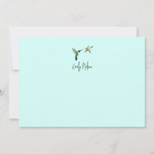 Custom Broad-tailed Hummingbird Note Card