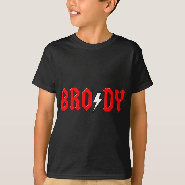 custom BRODY rock and roll shirt (Front)
