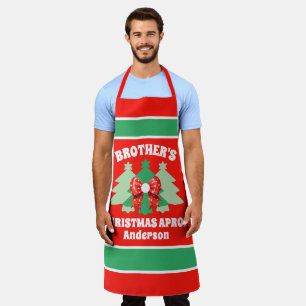 Custom Brother's Christmas Gift Apron