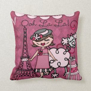 Custom Brunette Paris Diva Pillow