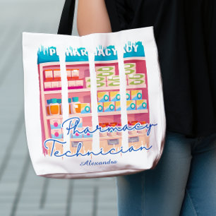 Custom Brush Strokes Pharmacy Technician  Tote Bag