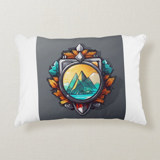 Custom Brushed Polyester Accent Piece Decorative Cushion (Front)