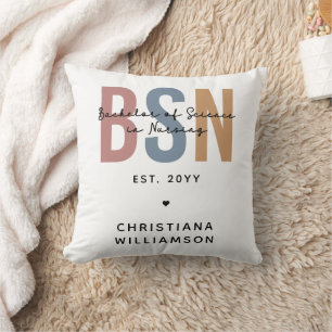 Custom BSN Bachelor of Science in Nursing Cushion
