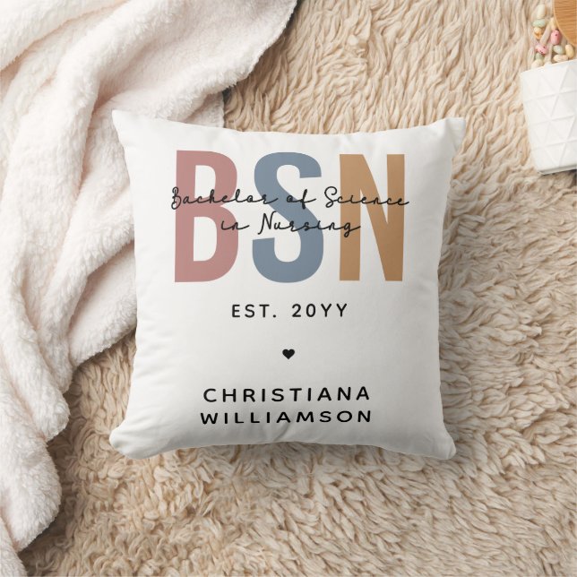 Custom BSN Bachelor of Science in Nursing Cushion (Blanket)