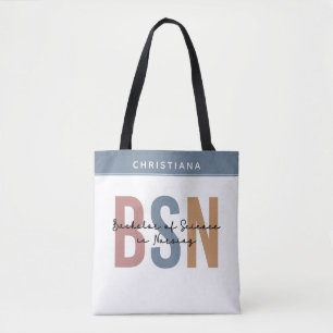 Custom BSN Bachelor of Science in Nursing Tote Bag