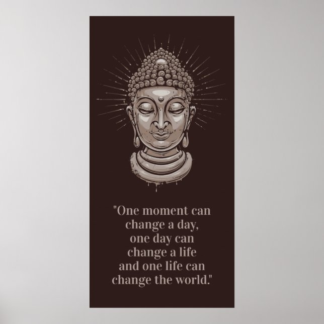 Custom Buddha Quote poster (Front)