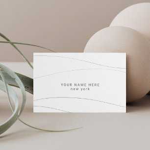 Custom Budget Modern Abstract Waves Business Cards