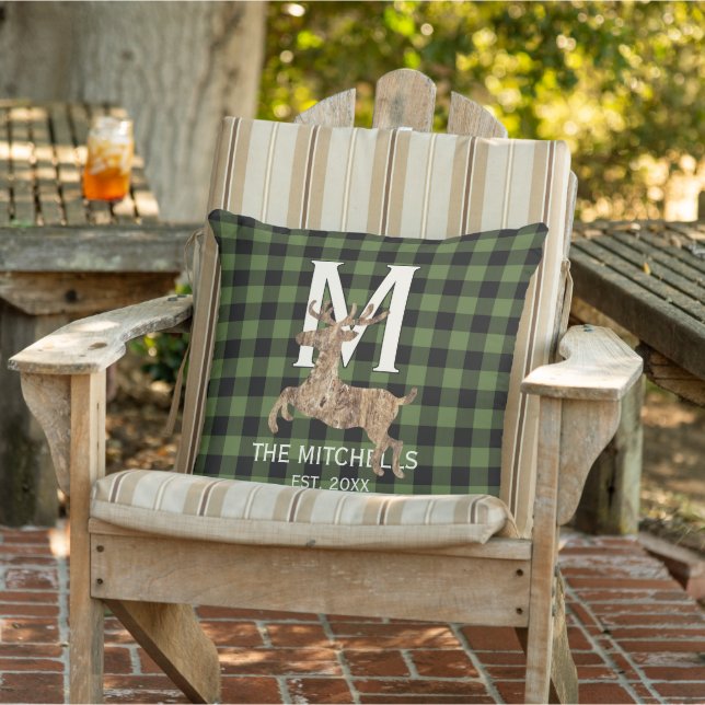 Custom Buffalo Lumberjack Plaid Checks Pattern Cushion (Chair)