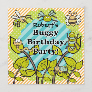 Custom Buggy Birthday Party Birthday Invitation
