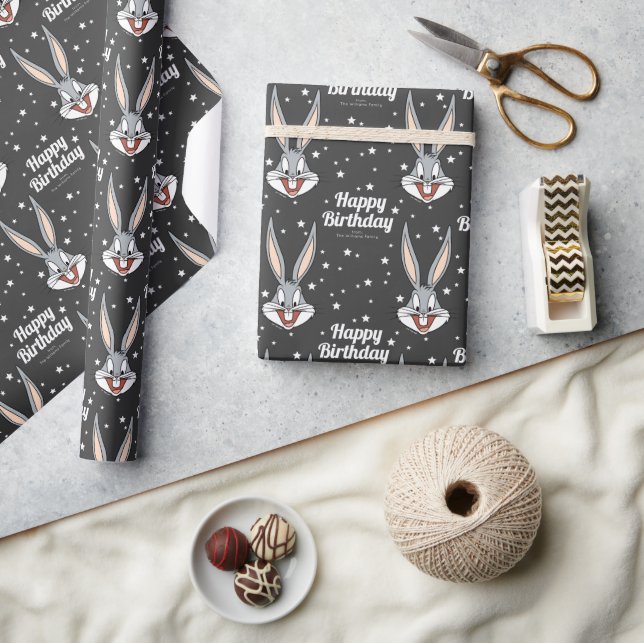 Custom BUGS BUNNY™ Happy Birthday Wrapping Paper (Crafts)