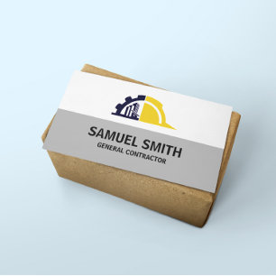 Custom Building Roof Professional Construction Business Card