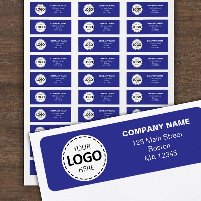Custom Buisness Logo & Return Address Blue (Creator Uploaded)