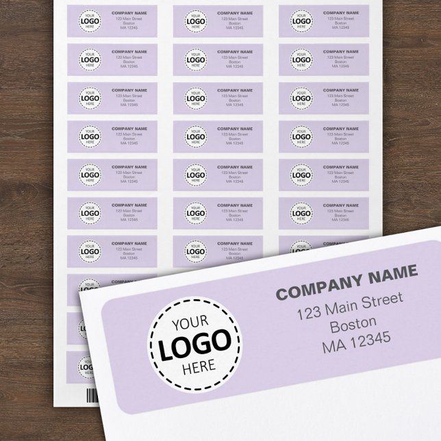 Custom Buisness Logo & Return Address Lavender (Creator Uploaded)