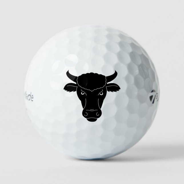 Custom Bull Taylor Made TP5, 12 Pack Golf Balls (Front)