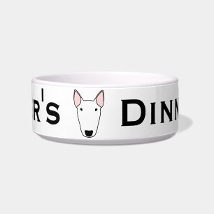 Custom Bull Terrier Dog Bowl
