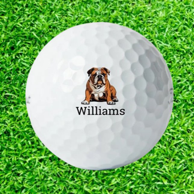  Custom Bulldog   Golf Balls (Show your love for bulldogs on the green with custom bulldog golf balls. Personalize your game and s)