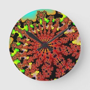 Custom Bumblebee Burst Medium Round Wall Clock