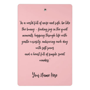 Custom Bunny Mini Clipboard