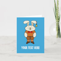 Custom Bunny with a bell in his ear