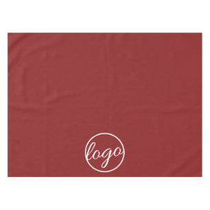 Custom Burgundy Logo Trade Show Business Tablecloth