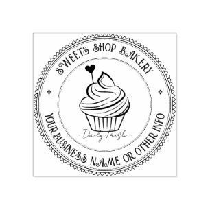 Custom Busines Logo Cute Homemade Bakery Logo Rubber Stamp