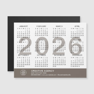 Custom Business 2026 Magnetic Calendar
