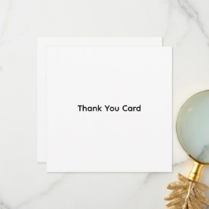 Custom Business 5.25" x 5.25" Flat Thank You Card