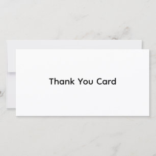 Custom Business 8" x 4" Flat Thank You Card
