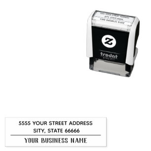 Custom Business Address Name Stamp - Personalised