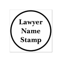 Custom Business Address Stamp Minimal Round Style