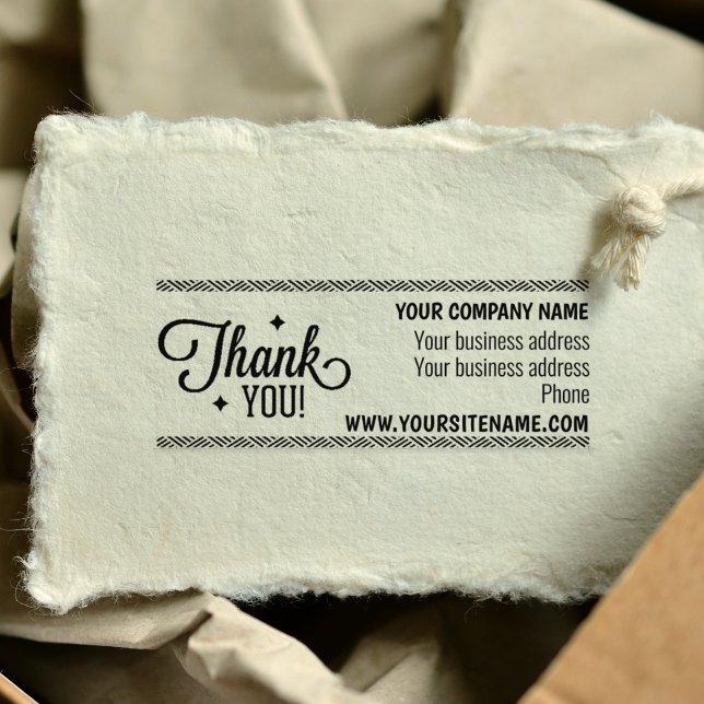 Custom Business and Site Thank You   Rubber Stamp (Creator Uploaded)