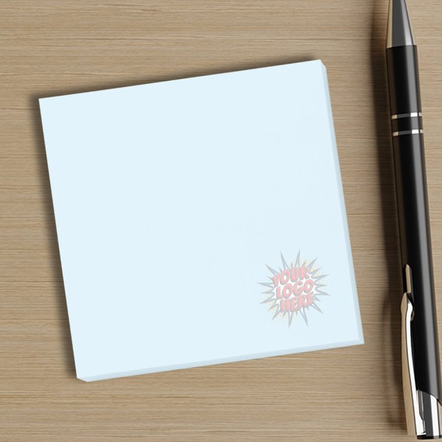Custom Business - Background Logo Blue Post-it Notes (Creator Uploaded)