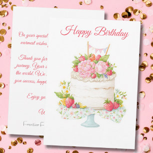 Custom Business Birthday Card