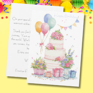 Custom Business Birthday Card