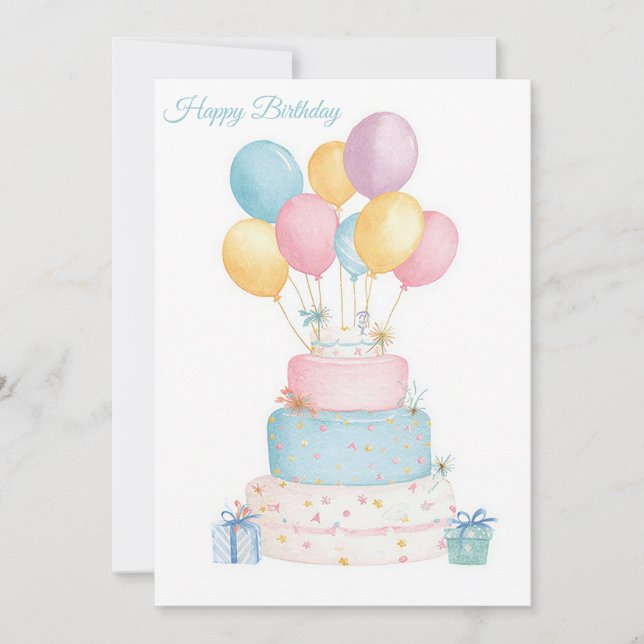 Custom Business Birthday Card (Front)