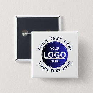 Custom Business Brand Logo 15 Cm Square Badge