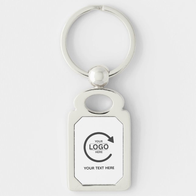 Custom Business Brand Logo Key Ring (Front)